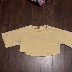 Gymshark Mustard Cropped Top